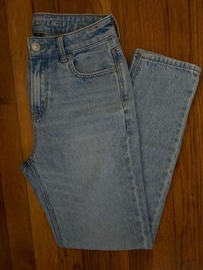 American Eagle Outfitters Light Blue Straight Leg Jeans